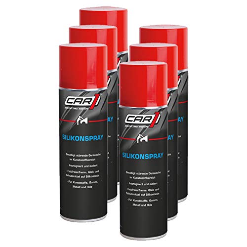 Unbekannt 6X Car1 Silikonspray Trennmittel Gleitmittel Schutzmittel Schutz Pflege von Unbekannt