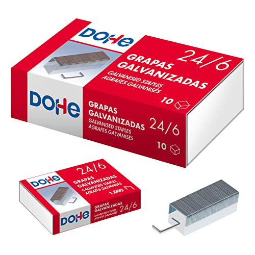 MTL 79180 Pack von 1000 Heftklammern 24/6 verzinkt von MTL