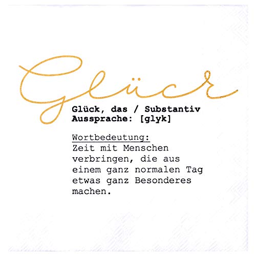 Unbekannt Cocktailservietten Glück von Unbekannt