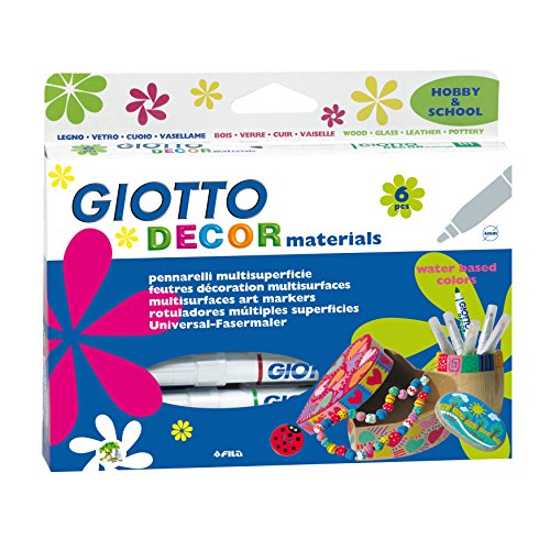 Unbekannt Filzstifte fila Giotto Decor Materials, 6 STK. - Spitze Ø 4 mm - Fasermaler von Unbekannt