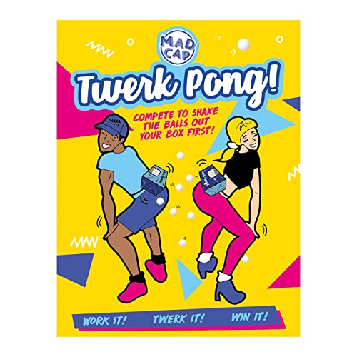 Fizz Creations - Twerk Pong | Das Original Twerk Pong | Lustiges Partyspiel | Perfektes Trinkspiel | Witziges Game für Paare, Freunde oder Familie | Partyspiele von Fizz Creations