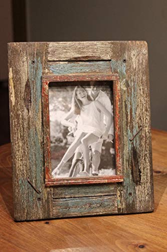 Unbekannt Fotorahmen Shabby-Chic, aus Holz, Fotogröße 10 x 15 cm, Bilderrahmen rustikal von Unbekannt