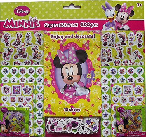 Unbekannt Jiri Models 0652-5 - Mega Sticker Set, Minnie, 500 stück von Unbekannt