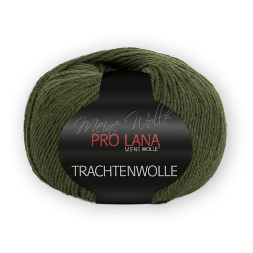 Unbekannt LANA Trachtenwolle - Farbe: Oliv (72) - 100 g/ca. 200 m Wolle, 278401 von PRO LANA