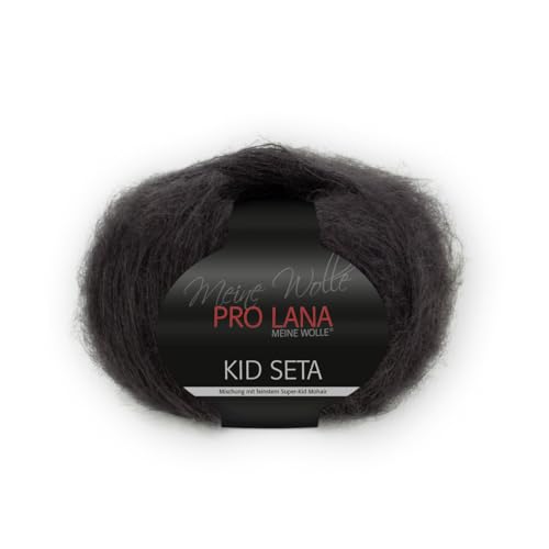 PRO LANA Kid Seta - Farbe: Schwarz (99) - 25 g/ca. 210 m Wolle von PRO LANA