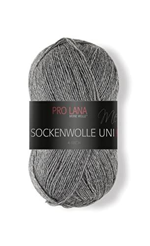 PRO LANA Sockenwolle Uni 4-Fach 404 - hellgrau von PRO LANA