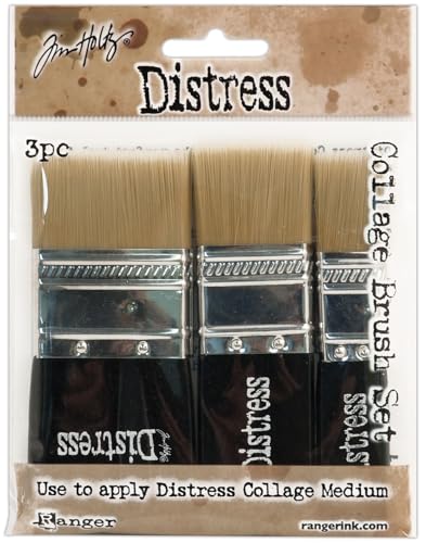 Unbekannt Ranger THoltz Brushes 3pc Distress Collage-Pinsel, 3er-Pack, 1 Each of 3/4", 1-1/4" & 1-3/4", 3 Stück von Ranger