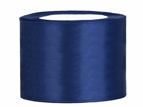 Unbekannt Satinband - 50 mm x 25 m - Marineblau von Unbekannt