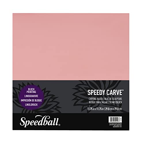 Speedball 4197 Schnitzblock, Latex, Rose, 1 Count (Pack of 1) von Speedball