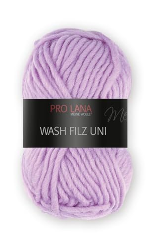 Unbekannt WASH-Filz - 50g - Farbe: 143, Flieder (26 Farben erhältlich), 278043 von PRO LANA