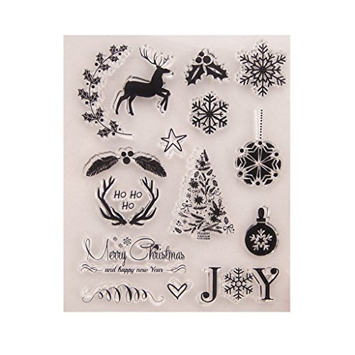 Weihnachten DIY Silikon Clear Stamp Cling Seal Scrapbook Prägung Album Dekor von Unbekannt