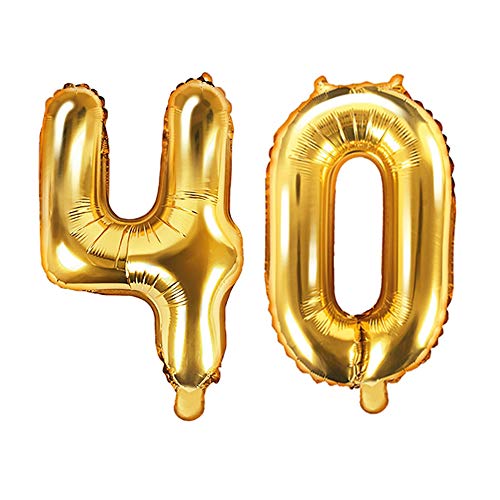 XXL Folien-Ballon/Zahl 40 in Gold/Geburtstags-Ballon zum 40. Geburtstag/Jahres-Zahl / / Alter/Deko Dekoration Volljährig/Volljährigkeit XXL Folien-Ballon/Zahl 40 in Gold/Geburtstags-Ballon zum 40. Geburtstag/Jahres-Zahl / / Alter/Deko Dekoration Volljährig/Volljährigkeit von Unbekannt