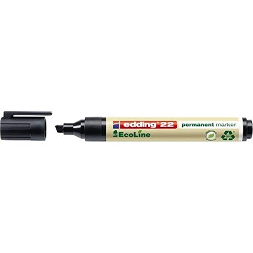 edding Permanentmarker 22 EcoLine 4-22001 1-5mm Keilspitze schwarz von Unbekannt