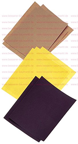 mako # Korund-Schleifpapier# Körnung 100 # zum Trockenschleifen lackierten Flächen aus Metall, Holz oder Kunststoff # 230 x 280 mm # von Unbekannt