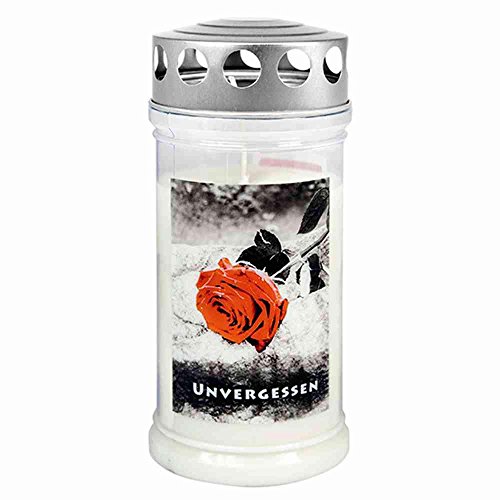 Gedenkkerze "Unvergessen" 170 x 75 mm 4 Tage (Liefermenge: 3) von Unbranded