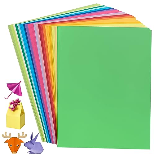 200 Blatt Buntes Papier A4, Origami-Papier 20 Farben, 70 g/m², 21,0 x 29,7 cm Tonpapier Bunt, Malpapier Kinder beidseitig Farbige Papiere doppelseitiges Faltpapier für DIY-Kunsthandwerksprojekte von Uncle Paul