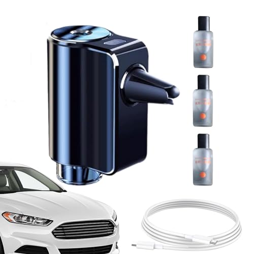 Ungtyb Auto Parfüm Diffuser, Auto Raumduft Diffuser, Auto Luftbefeuchter und Aromatherapie Einstellbare 3 Modi Duftöl-Zerstäuber für natürliche Duftöle, von Ungtyb