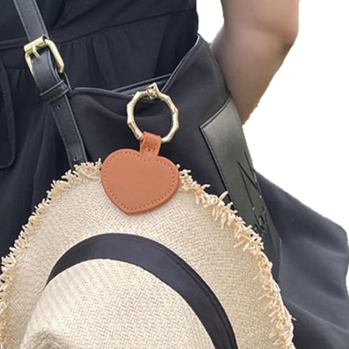 Ungtyb Magnetic Hat Clip, PU Leather Hat Holder, Hand- Accessory for Bags, Backpacks, Purses, Easy Cap Storage Solution for Travel and On-the-Go, 2.36 * 3.74in von Ungtyb