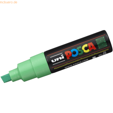 6 x Uni-Ball Fasermaler Uni Posca PC-8K 8mm neon grün von Uni-Ball