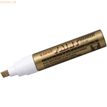 6 x Uni-Ball Lackmarker PX-30 4-8,5 gold von Uni-Ball