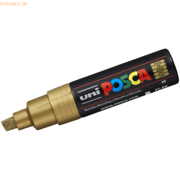 Uni-Ball Fasermaler Uni Posca PC-8K 8mm gold von Uni-Ball