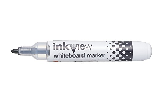 Uni-ball Inkview PWB-202 Whiteboard-Marker, Schwarz, 1,8-2,2 mm, 12 Stück von Uni-Ball