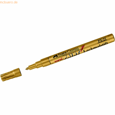 12 x Uni-Ball Lackmalstift Uni-Paint PX-21 1-1,5 mm gold von Uni-Ball