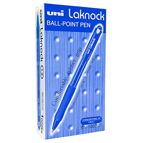 Uni-Ball Laknock SN-100 (10) Kugelschreiber, Blau, 1,0 mm, Box, 12 Stück von Uni-Ball