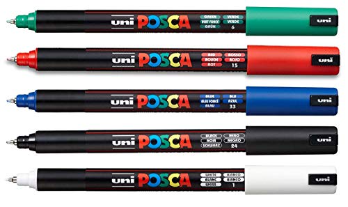 Uni-ball PX89789000 POSCA -181701 Marker mit kalibrierter Spitze (Sortiert) von Uni-Ball