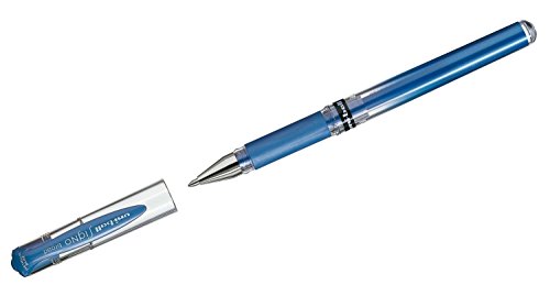 uni-ball 146853 - Gelroller Signo UM-153, broad, 1,0 mm, blau metallic, 1 Stück von Uni-Ball