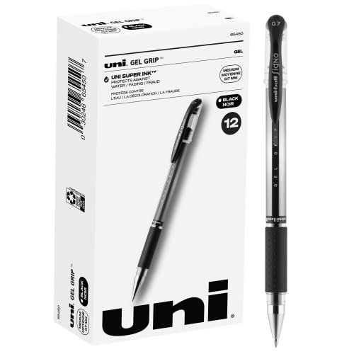 uni-ball Gel Grip Stick Pen, Medium Point, Black Ink, 12-Count by Uni-ball von Uni-Ball