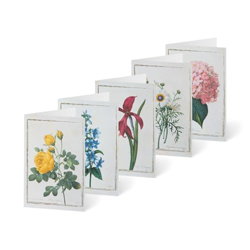 Unicef Glückwunschkarten Set (10 St., 5 Motive) mit Umschlägen -Botanische Blumen Spendenkarten Premium Klappkarten inklusive Briefumschlag -hochwertige Grußkarten made in Germany 17,5 x 11,7 cm von Unicef