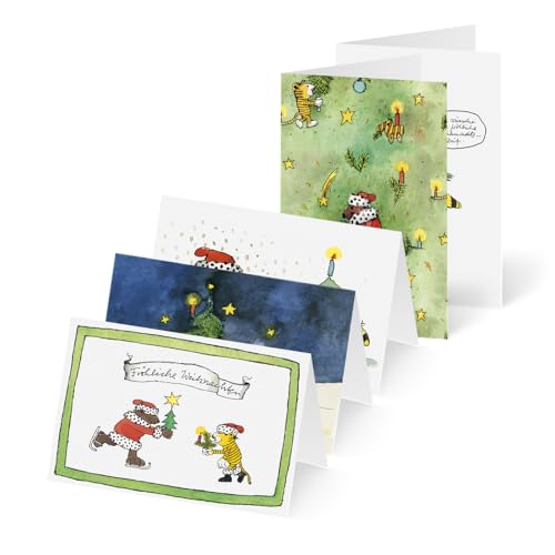 Unicef Weihnachtskarten Set (10 St., 5 Motive) Weihnachten mit Janosch - Spendenkarten Premium Klappkarten inklusive Briefumschlag - hochwertige Grußkarten made in Germany 17,5 x 11,7 cm von Unicef