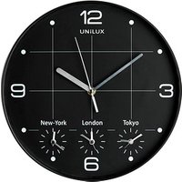 unilux Wanduhr Ontime schwarz Kunststoff, Ø 30,5 cm von Unilux