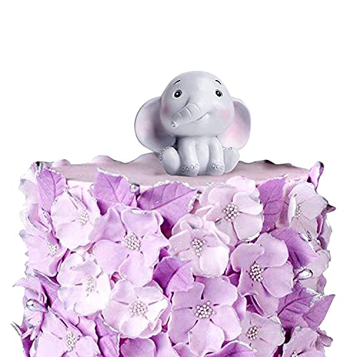 1 Packung 3D Harz Blink Elefant Kuchen Topper Dschungel Safari Tiere Kuchen Dekoration Tiere Figur Kuchen Topper Picks für Babyparty Kindergeburtstag Party Supplies von Unimall Global