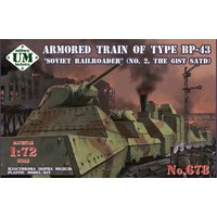 Armored train of type BP-43Soviet rail- roader (#2,the 61st. SATD) von Unimodels