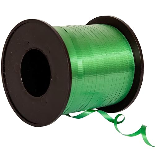 Unique 4866 party supply Geschenkband – 457 m – Smaragdgrün (1 Stück), Plastic, Emerald Green von Unique