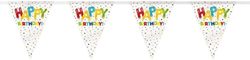 Geburtstags-Wimpelbanner - 3,65m - "Happy Birthday"-Luftballon-Design von Unique