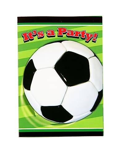 Partyeinladungen - Fußballparty - 8er-Pack von amscan