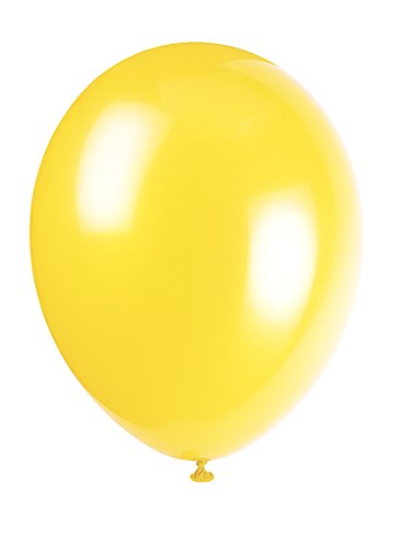 Unique Party Supplies 56845 Latex-Party-Luftballons - 30 cm - Gelb - Packung mit 50 Stück von Unique