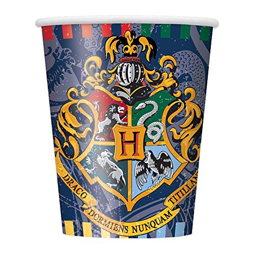 Papierbecher - 266 ml - Harry Potter Party - 8er-Pack von Unique Party