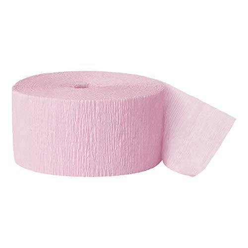 Unique Party Krepppapier Band-Rolle (24,5m) (Einheitsgröße) (Rosa) von Unique Party