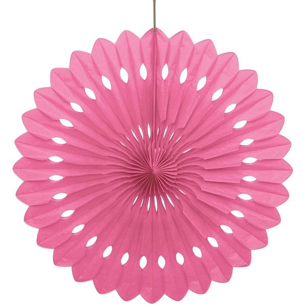 Fächerblume in Rosa mit Klebepad und Schnur für Befestigung, 40cm von Unique