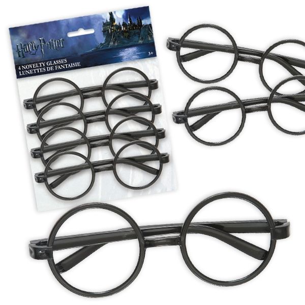 Harry Potter Brillen, 4er Pack, zum Kinderfasching als Harry gehen von Unique