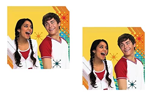 High School Musical Birthday Party Supplies Bundle Pack enthält 32 Getränke-Servietten von Unique