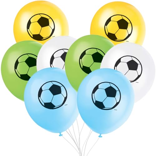 Latex-Luftballons - 30 cm - Fußballparty - 8er-Pack von Unique