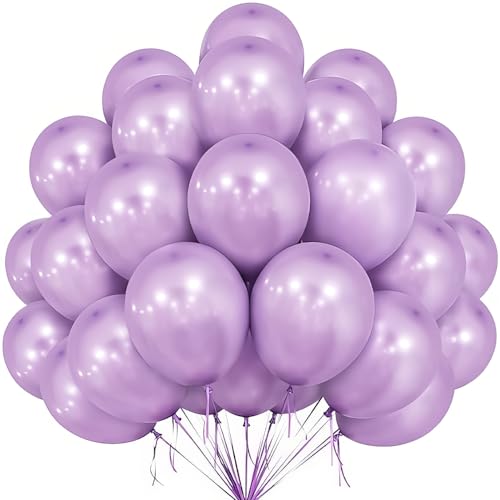 Latex-Party-Luftballons - 30 cm - Lavendelfarben - Packung mit 50 Stück von Unique