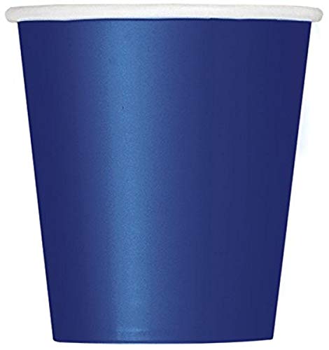 Papierbecher - 266 ml - Marineblau - 14er-Pack von Unique