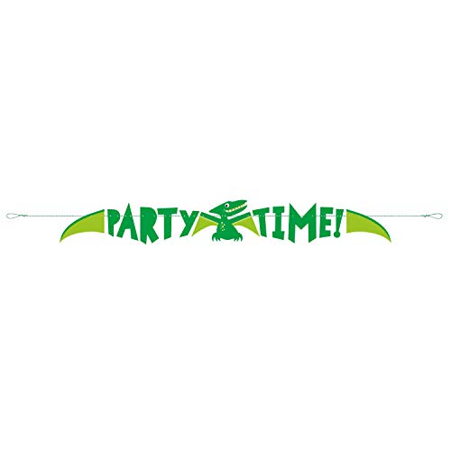 Partybanner - 1,5 m - Blaue & Grüne Dinosaurierparty von Unique