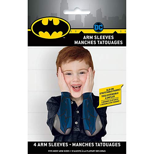 Partygeschenke - Batman-Armstulpen - Batman Party - 4er-Pack von Unique